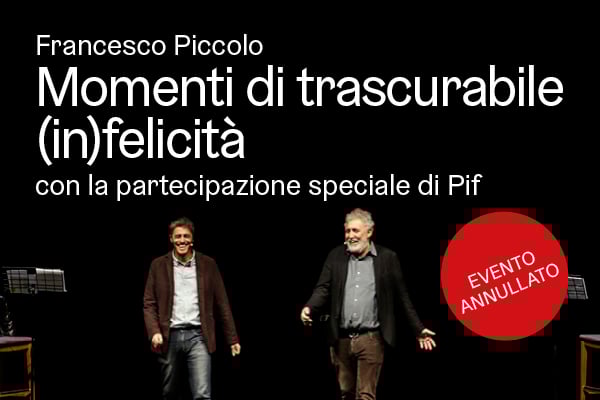 Annullamento spettacolo 