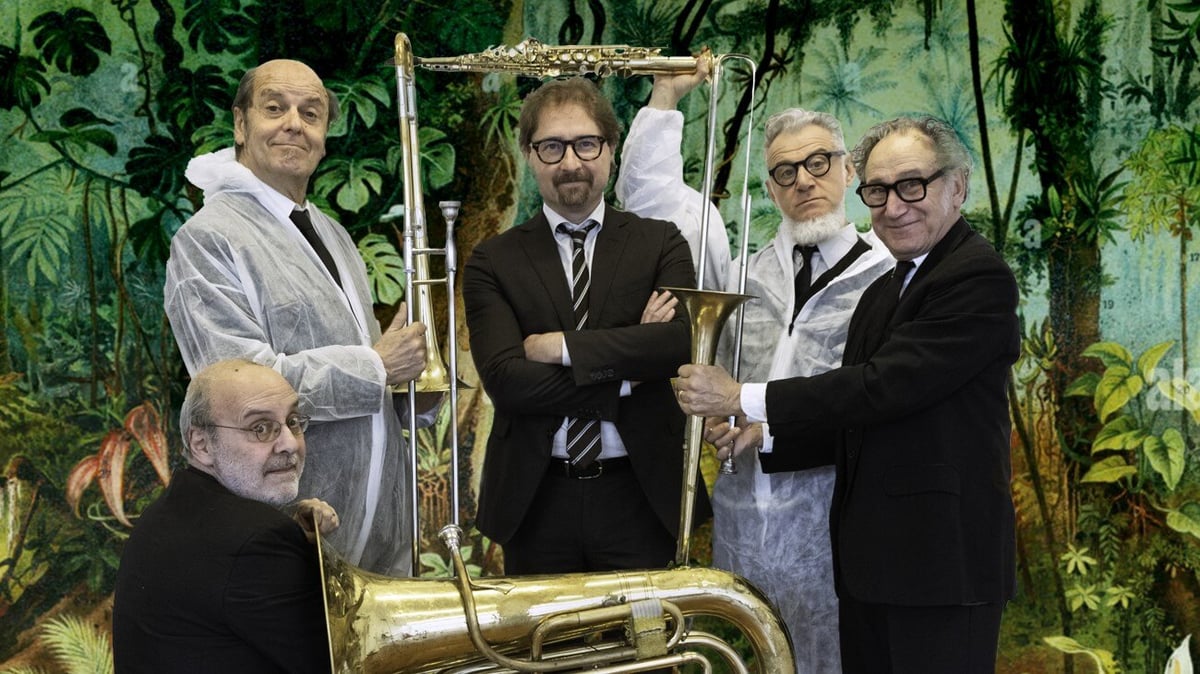 foto telmo pievani e banda osiris spettacolo allegro bestiale